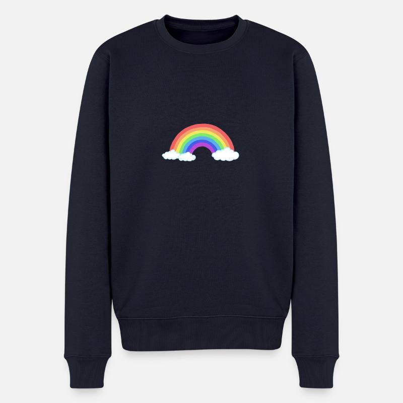 Arc-en-ciel - Pull Premium bio Homme - bleu marine