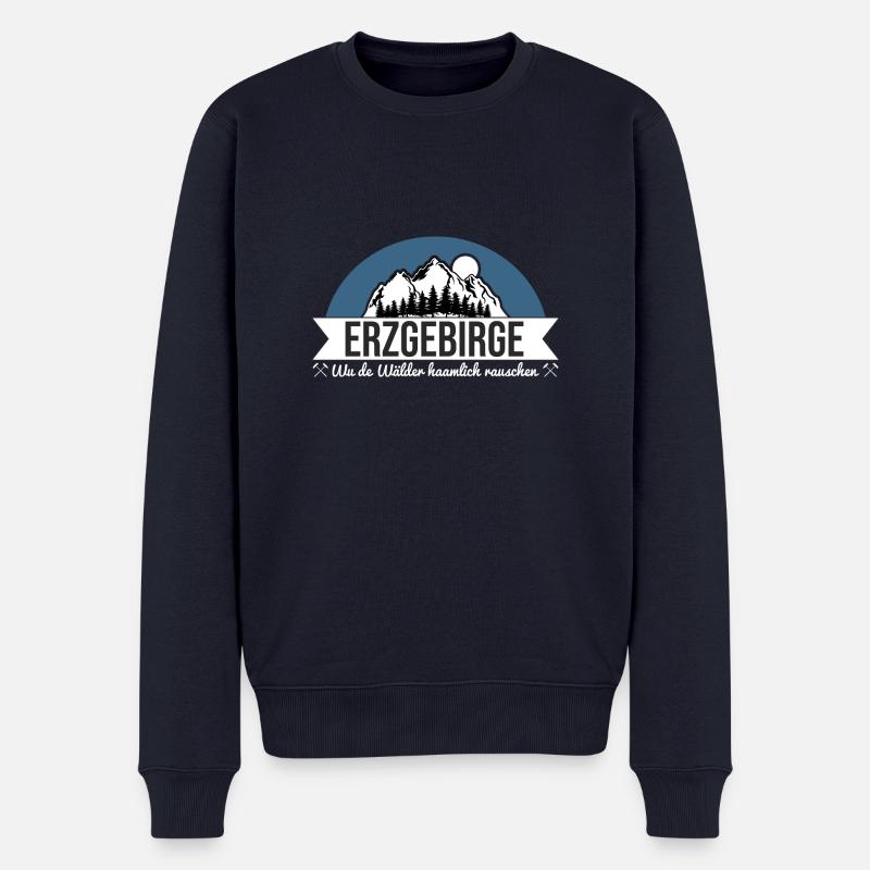 Erzgebirge Heimatliebe - Männer Premium Bio Pullover - Navy