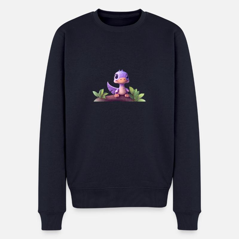 Tinysaurus - Männer Premium Bio Pullover - Navy