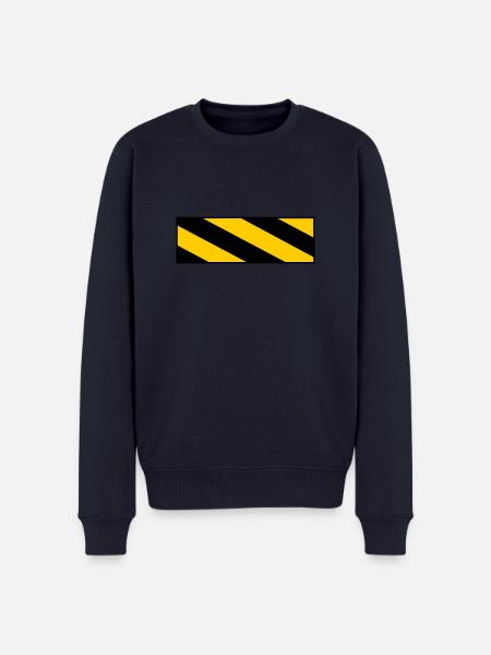 Warning sign - Men's Premium Organic Jumper - navy