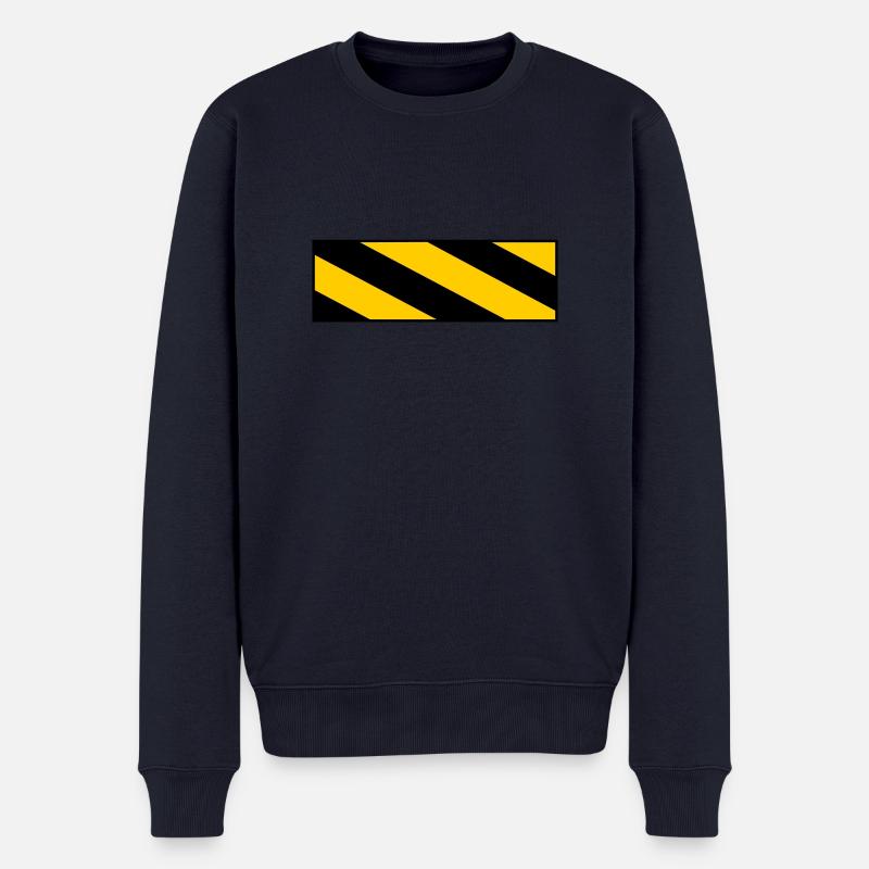 panneau d'avertissement - Pull Premium bio Homme - bleu marine