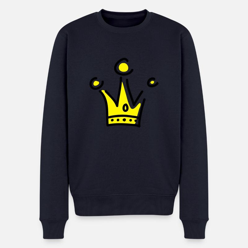 Krone - Männer Premium Bio Pullover - Navy