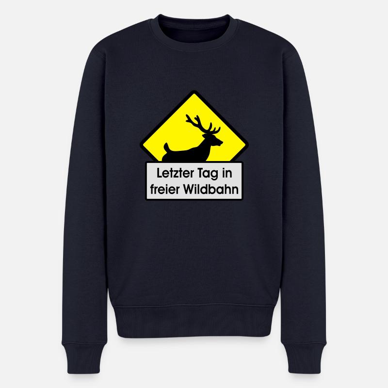 Junggeselle - Männer Premium Bio Pullover - Navy