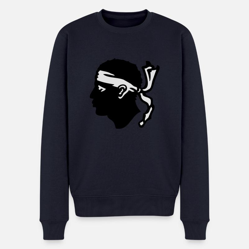 Corse Drapeau - Pull Premium bio Homme - bleu marine