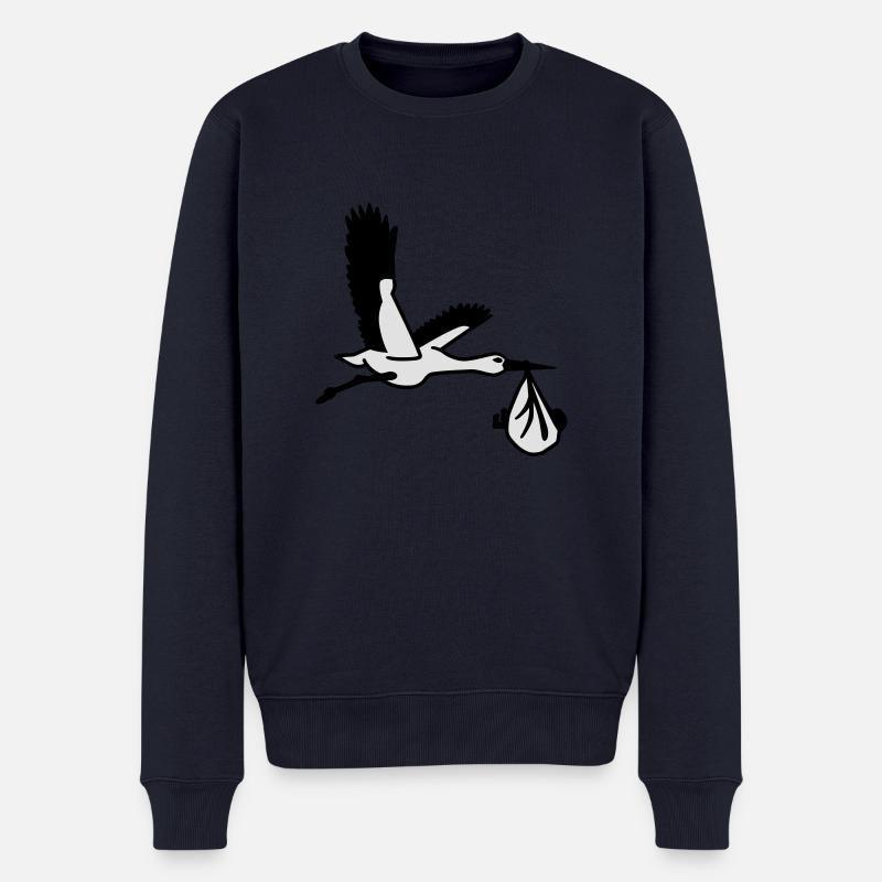 Storch - Männer Premium Bio Pullover - Navy