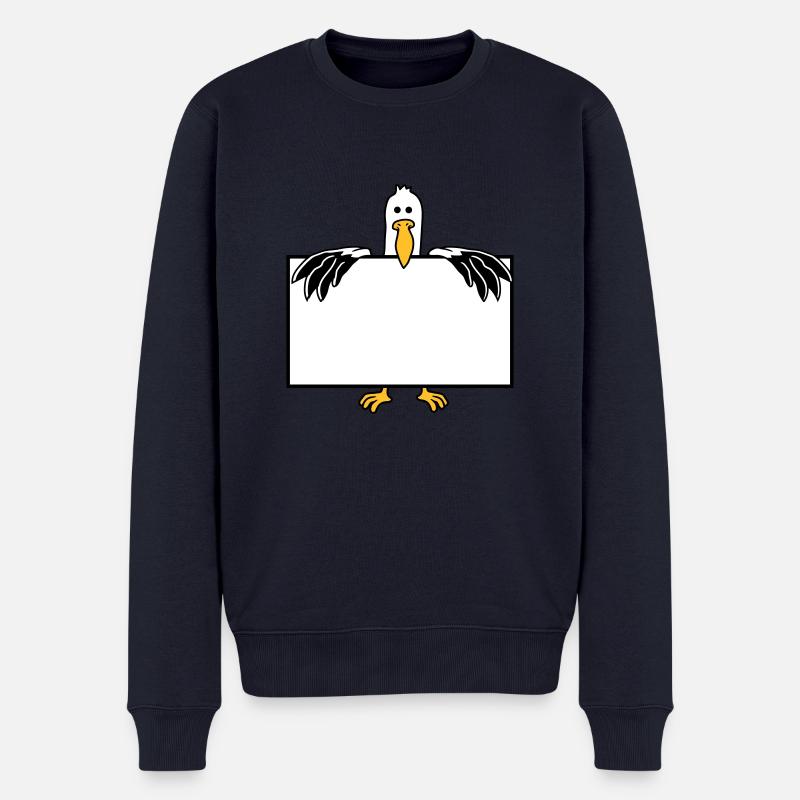 moeve avec cadre texte champ - Pull Premium bio Homme - bleu marine