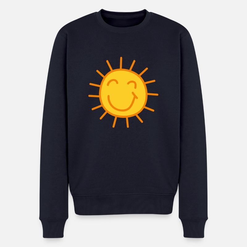 Sonnenschein Comic - Männer Premium Bio Pullover - Navy