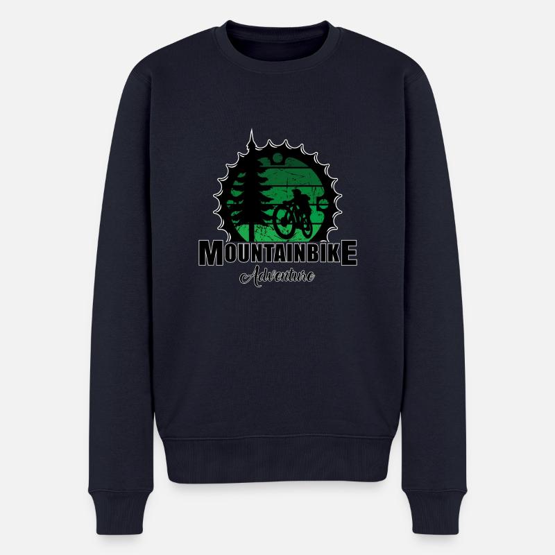 VTT - Pull Premium bio Homme - bleu marine
