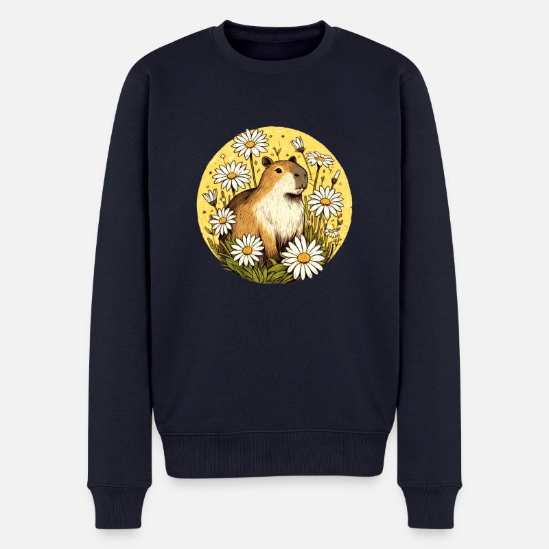 Capybara - Pull Premium bio Homme - bleu marine