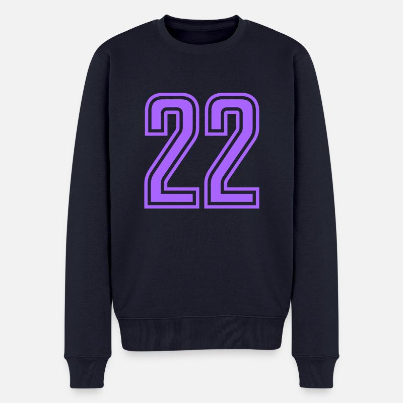 22 - Männer Premium Bio Pullover - Navy