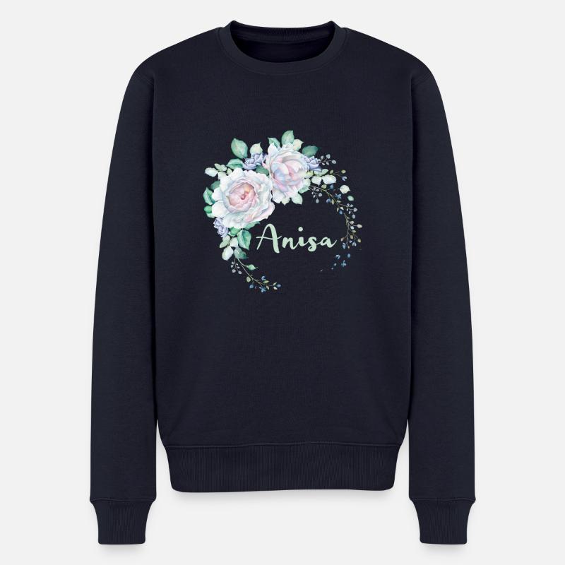 Pour Anisa - Pull Premium bio Homme - bleu marine