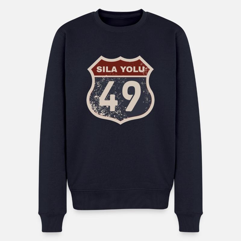 Muş - Männer Premium Bio Pullover - Navy