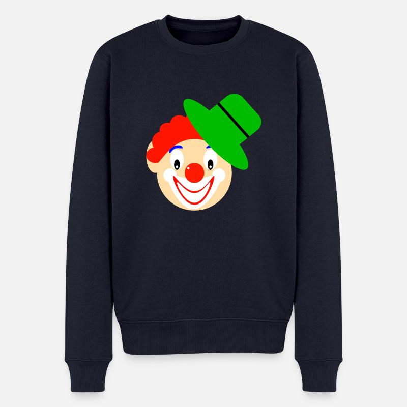Clown, Visage De Clown - Pull Premium bio Homme - bleu marine