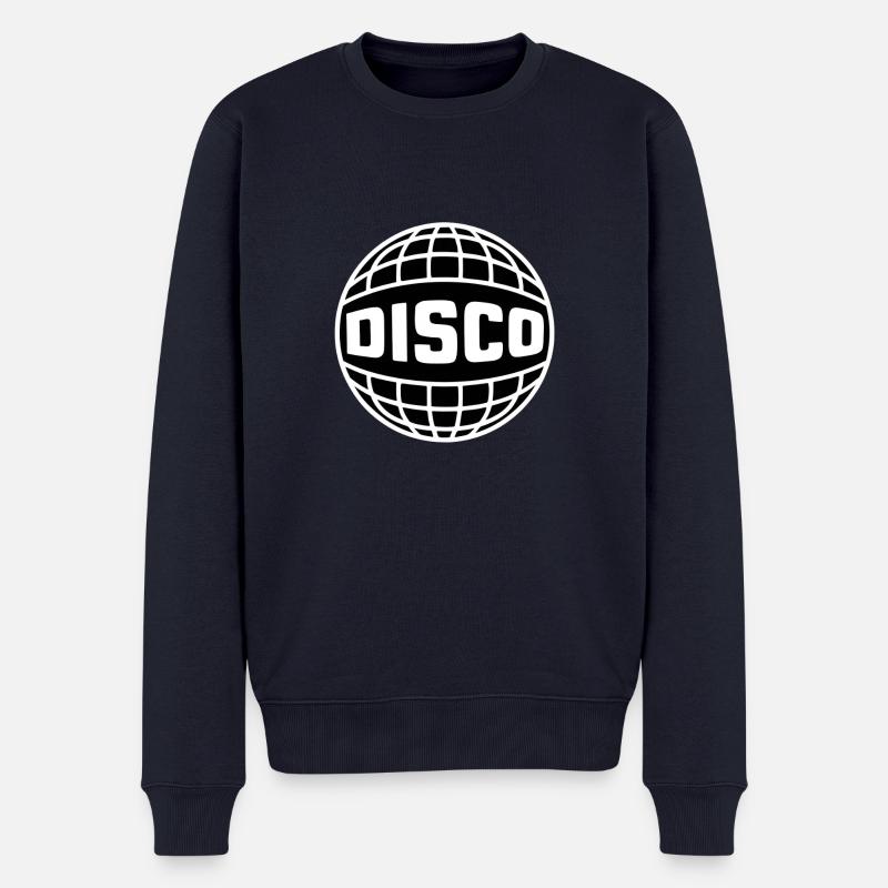DISCO Kugel - Männer Premium Bio Pullover - Navy