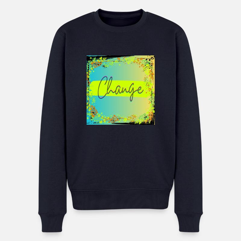 Changer « Automne » - Pull Premium bio Homme - bleu marine
