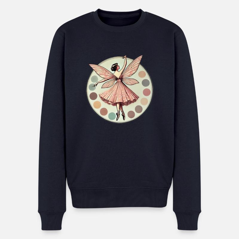 Feen-Ballerina - Männer Premium Bio Pullover - Navy