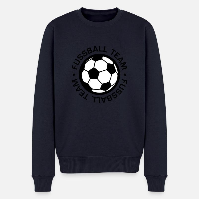 Fussball Team - Männer Premium Bio Pullover - Navy