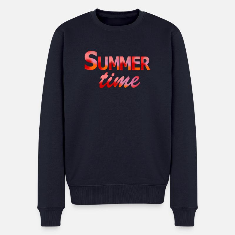 Heure d'été - Pull Premium bio Homme - bleu marine