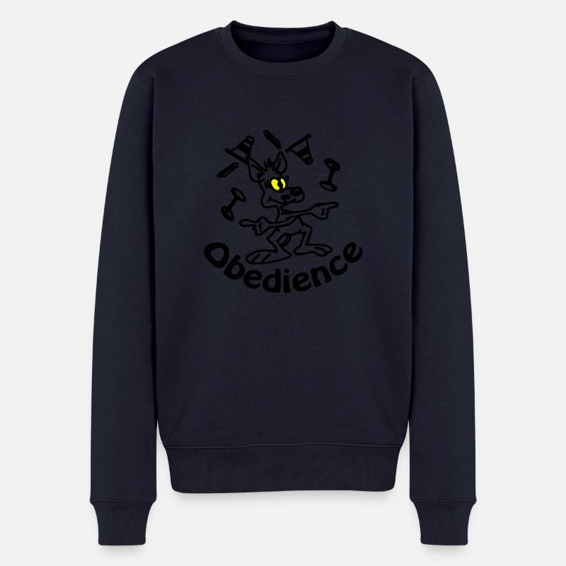 Obedience - Männer Premium Bio Pullover - Navy