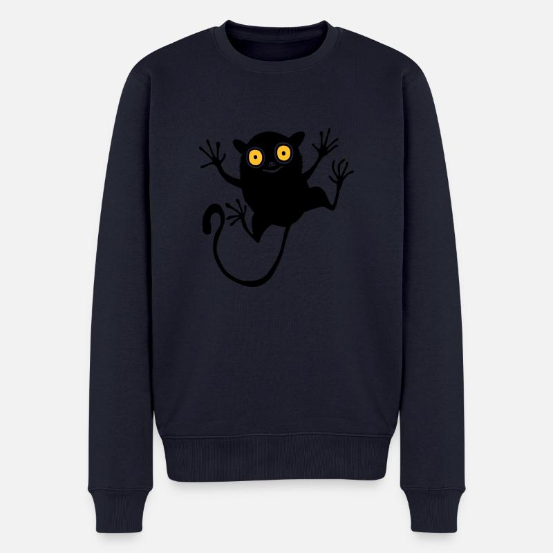 Koboldmaki (für Kinder) - Männer Premium Bio Pullover - Navy