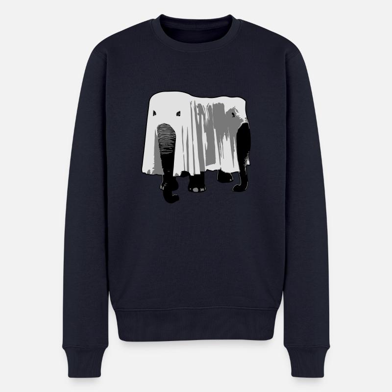Elefant - Männer Premium Bio Pullover - Navy