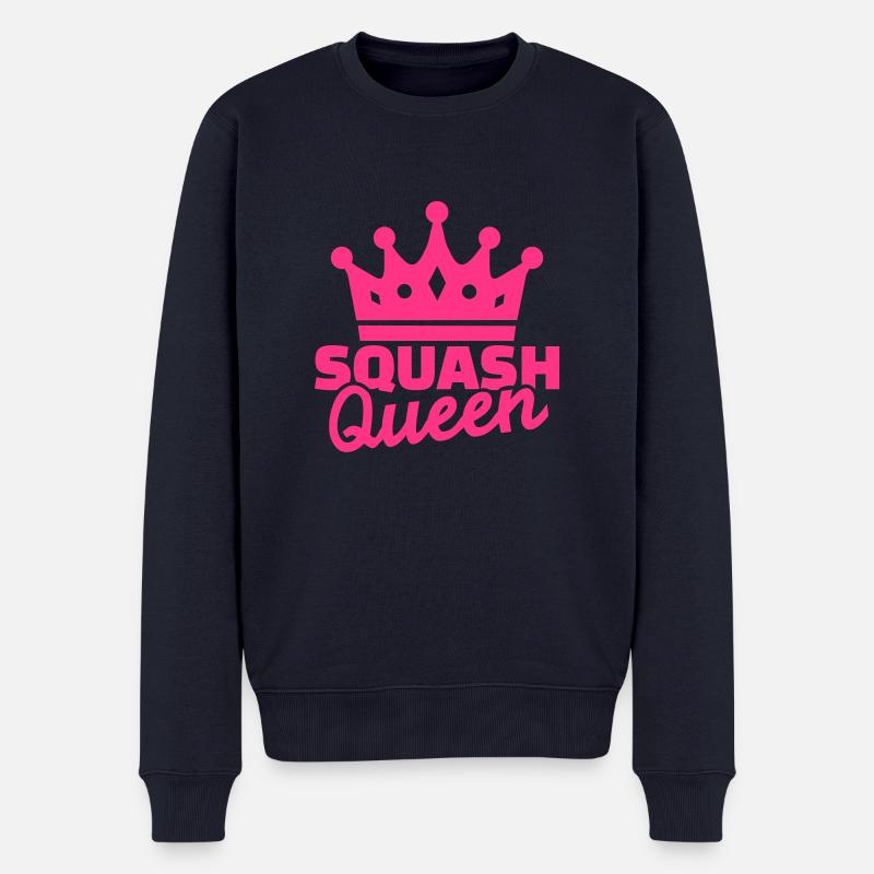 Squash - Männer Premium Bio Pullover - Navy