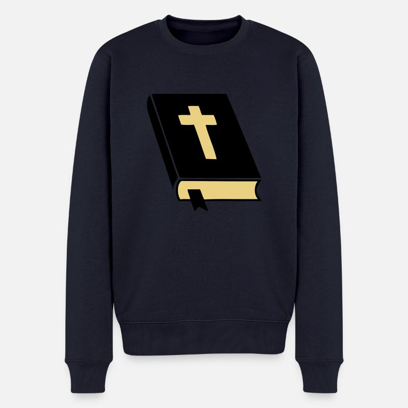 bibel_02 - Pull Premium bio Homme - bleu marine