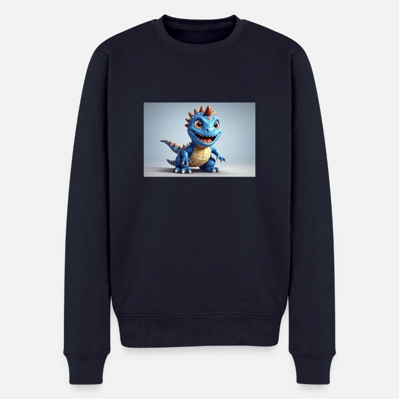 Monster 6 - Männer Premium Bio Pullover - Navy