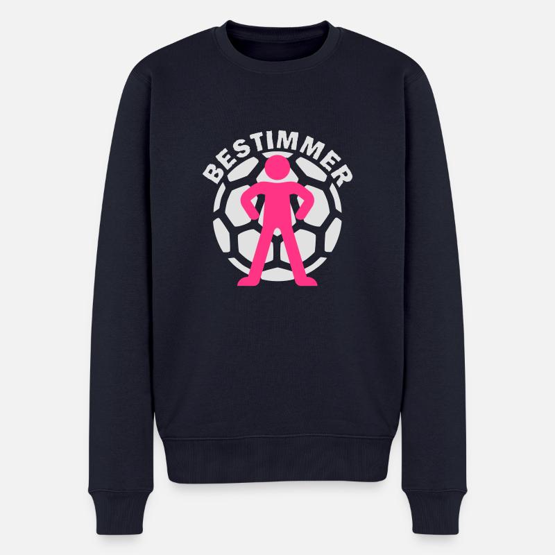 Trainer - Bestimmer - Männer Premium Bio Pullover - Navy