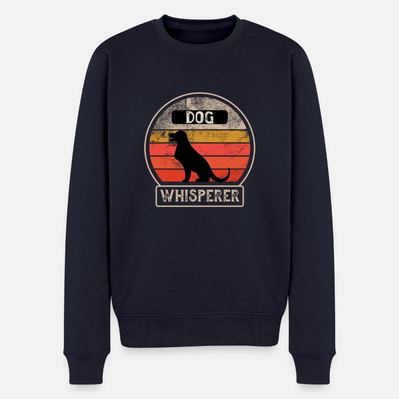 Dog Whisperer - Männer Premium Bio Pullover - Navy