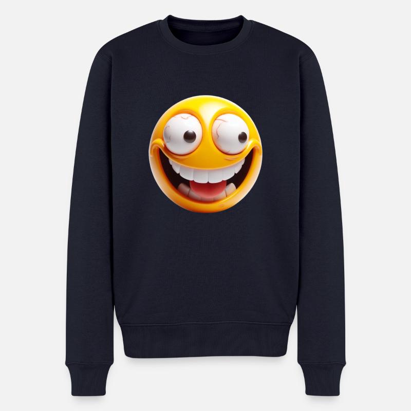 Mentally Unbalanced grimace XXXVIII - Männer Premium Bio Pullover - Navy