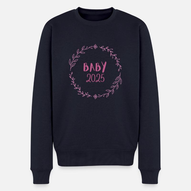 BABY 2025 - Männer Premium Bio Pullover - Navy