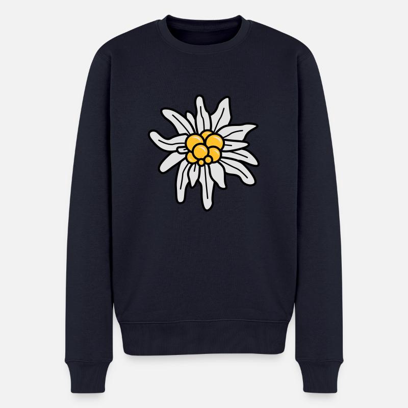 Edelweiss - Männer Premium Bio Pullover - Navy