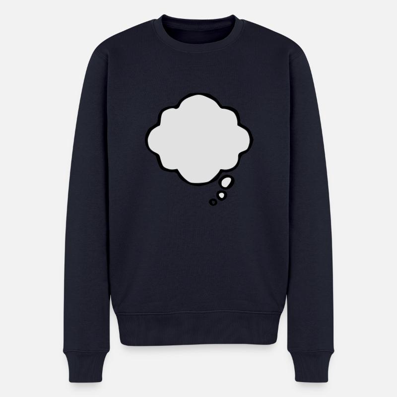 Thinking Bubble - Pull Premium bio Homme - bleu marine