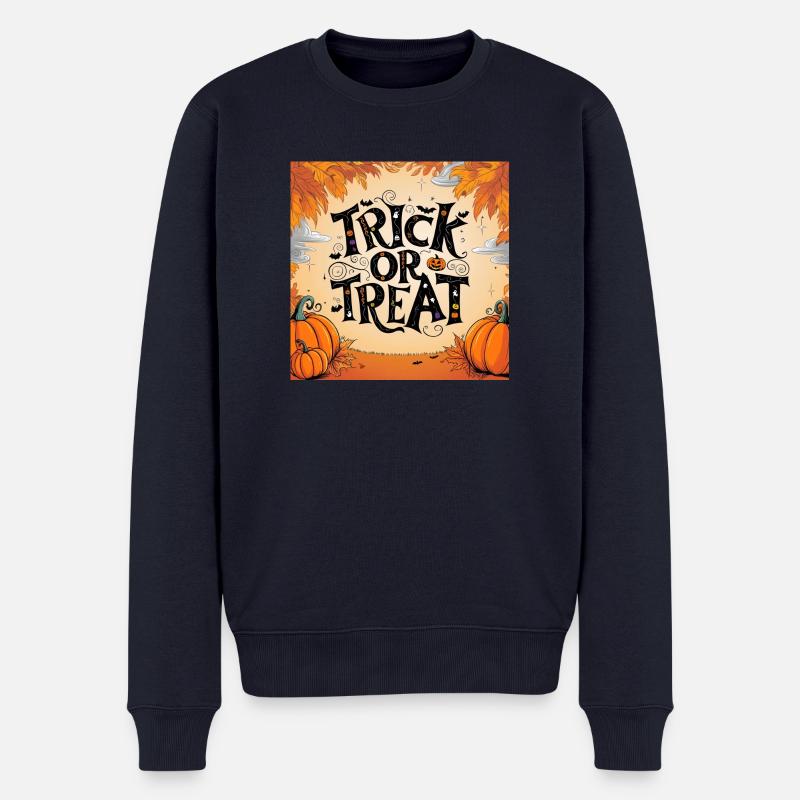 Trick or Treat - Halloween Collection - Männer Premium Bio Pullover - Navy