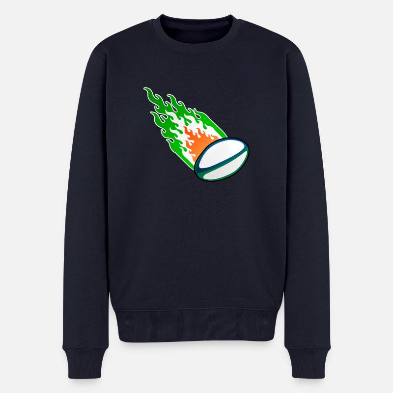 Fireball Rugby Irland - Männer Premium Bio Pullover - Navy