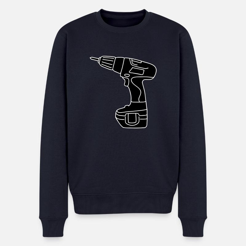 Tournevis perceuse sans fil 2 - Pull Premium bio Homme - bleu marine
