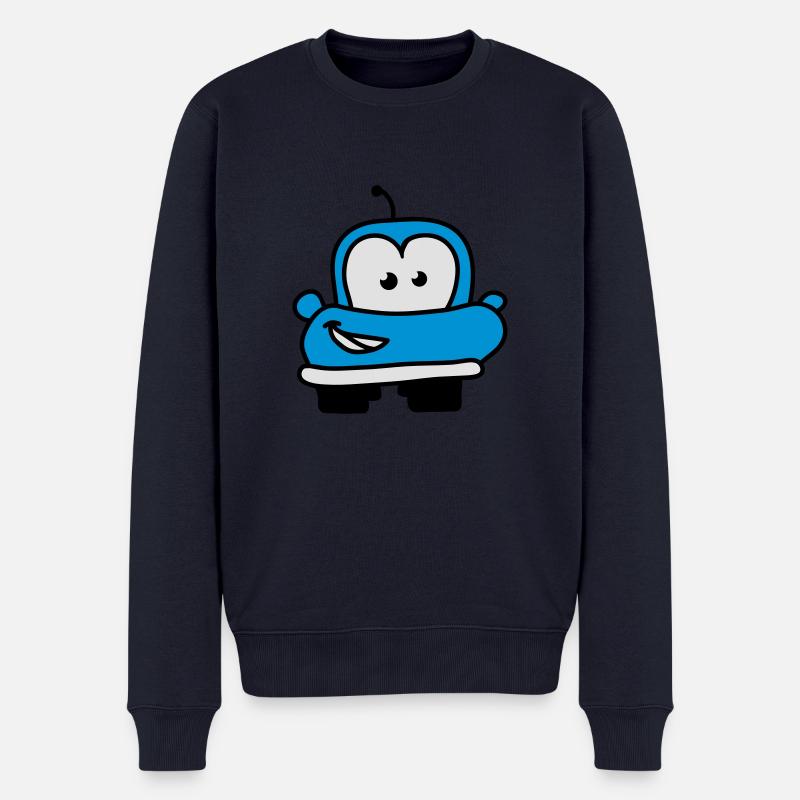 autos__funny_car_3c - Männer Premium Bio Pullover - Navy
