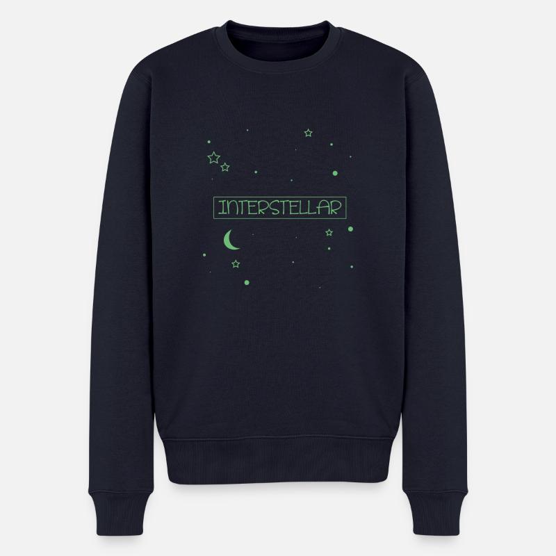 Interstellaire - Pull Premium bio Homme - bleu marine