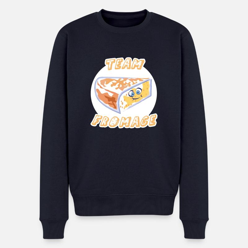 Team Käse - Männer Premium Bio Pullover - Navy