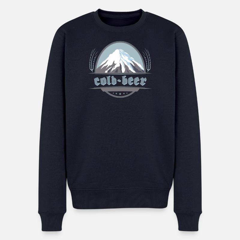 Cold Beer, Après-Ski - Männer Premium Bio Pullover - Navy