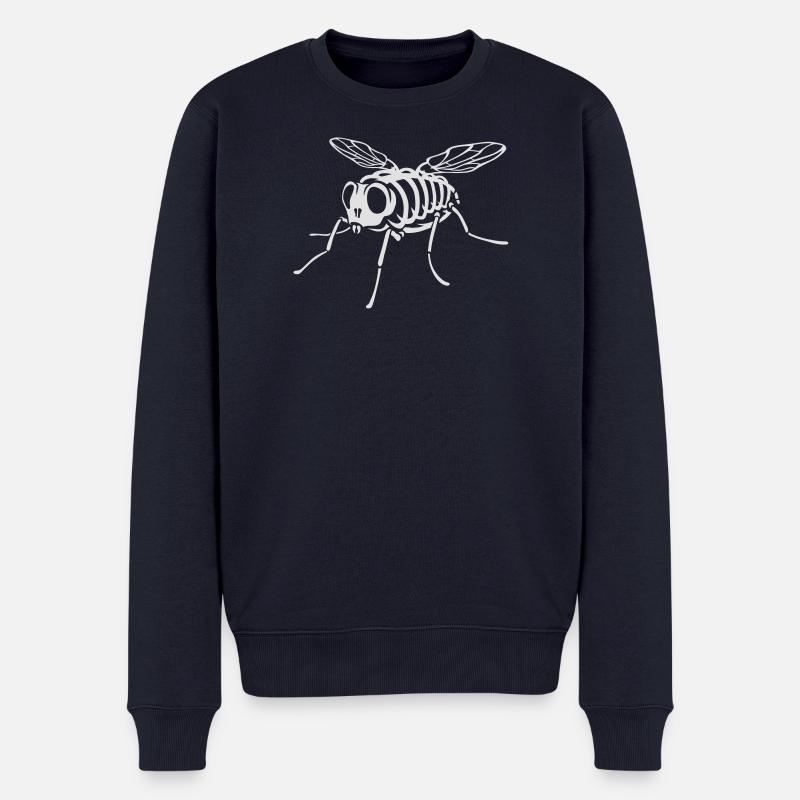 Skeleton Fly - Männer Premium Bio Pullover - Navy