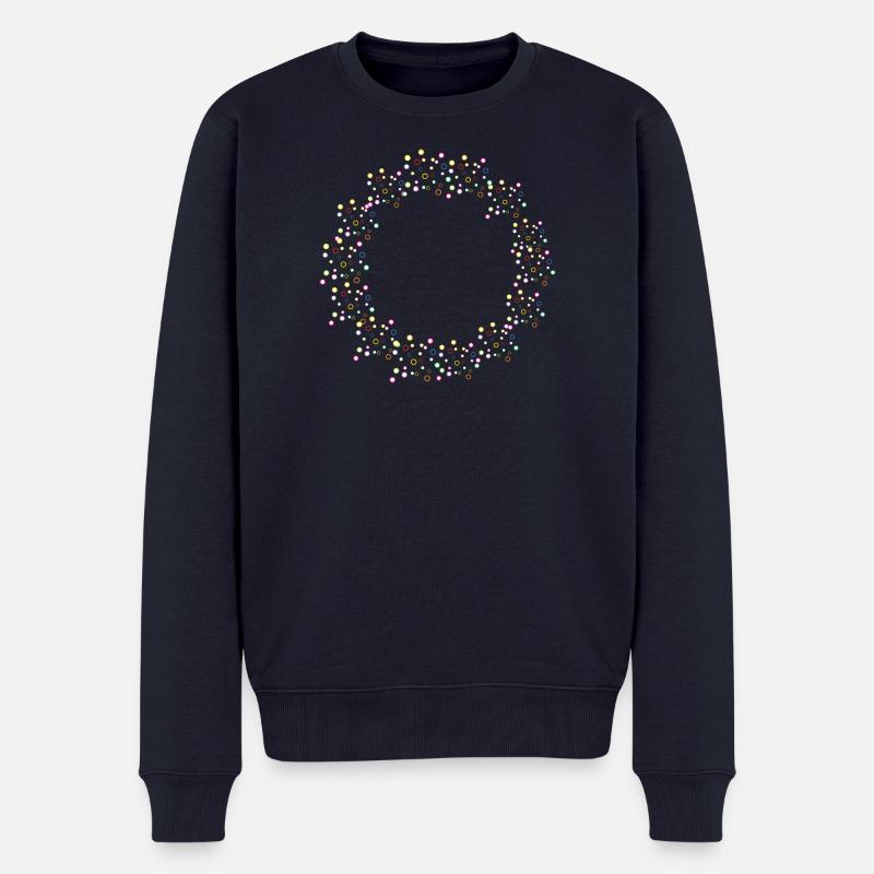 SPRUDEL Sonne - Männer Premium Bio Pullover - Navy