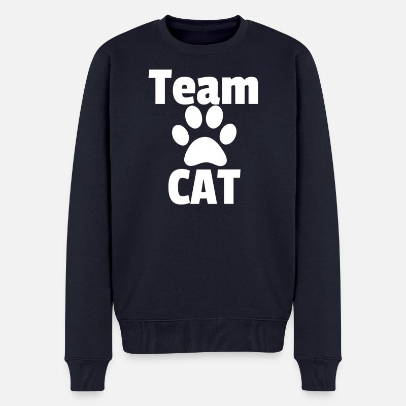 Team CAT - Männer Premium Bio Pullover - Navy