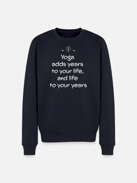 Yoga - Men's Premium Organic Jumper - navy