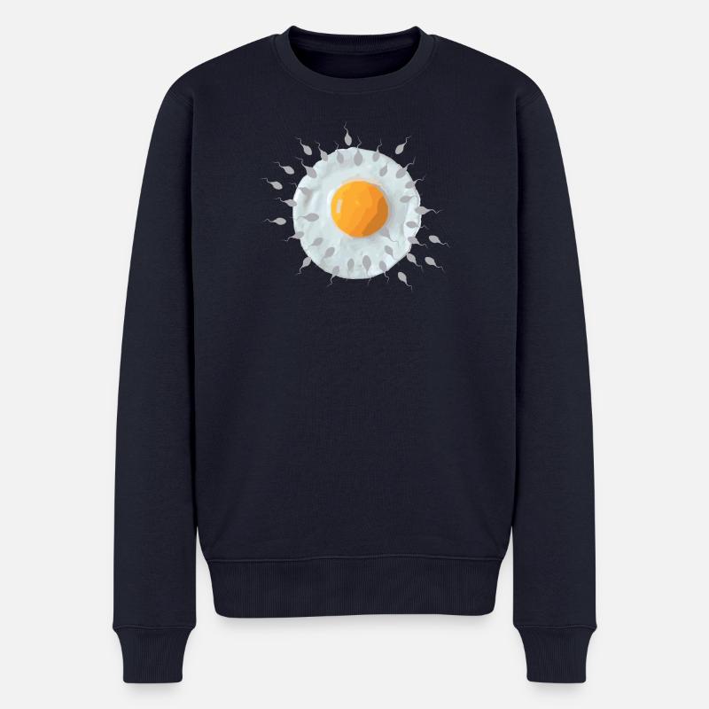 Œuf du petit-déjeuner - Pull Premium bio Homme - bleu marine