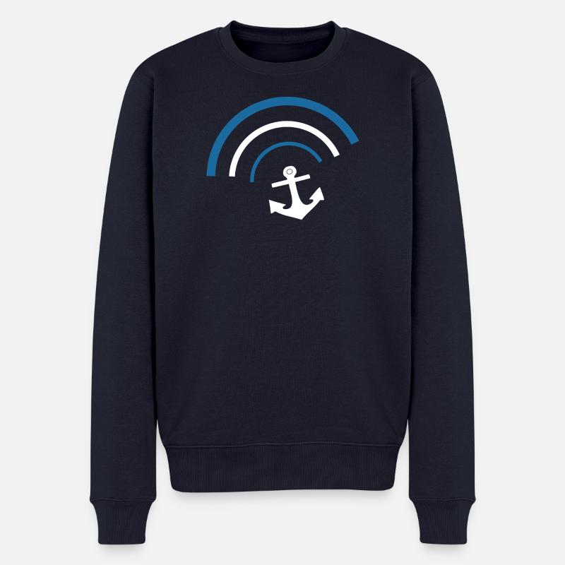 Anker Norddeutschland Seemann Matrose Kapitän - Männer Premium Bio Pullover - Navy