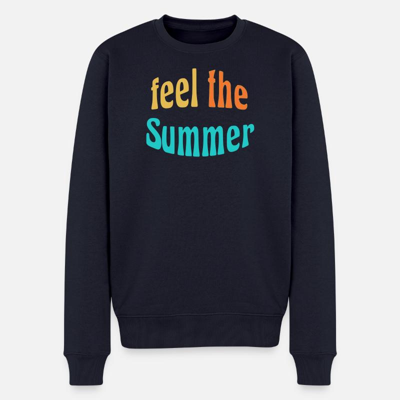 Feel the Summer - Männer Premium Bio Pullover - Navy