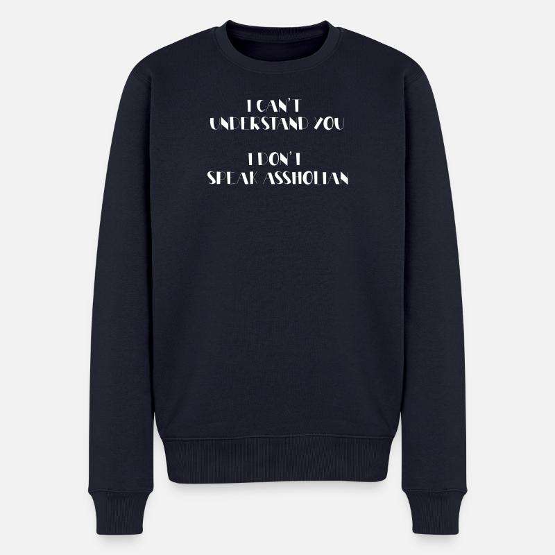 Je ne te comprends pas - Pull Premium bio Homme - bleu marine