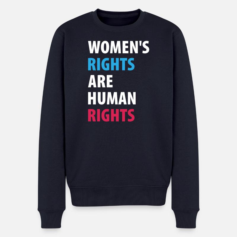 Frauenrechte sind Menschenrechte - Männer Premium Bio Pullover - Navy